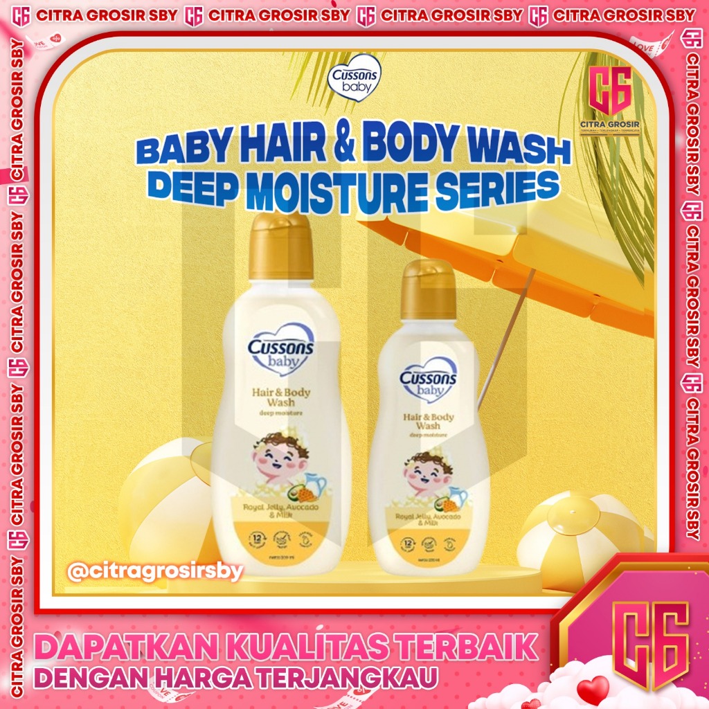 Jual CUSSONS Baby Hair & Body Wash Deep Moisture Complete || Face Body ...