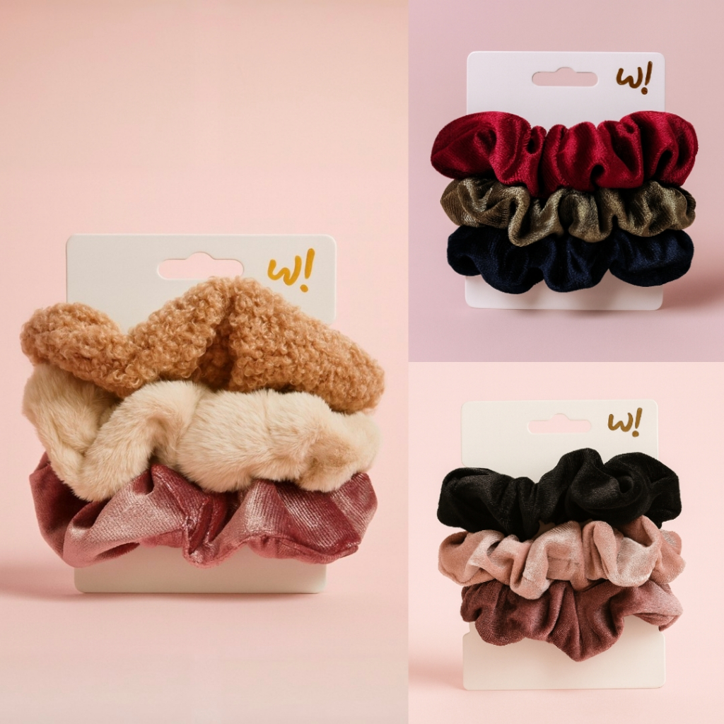 Jual W! Accessories Ikat Rambut / Scrunchie Set Velvet (3pcs) 75110800 ...