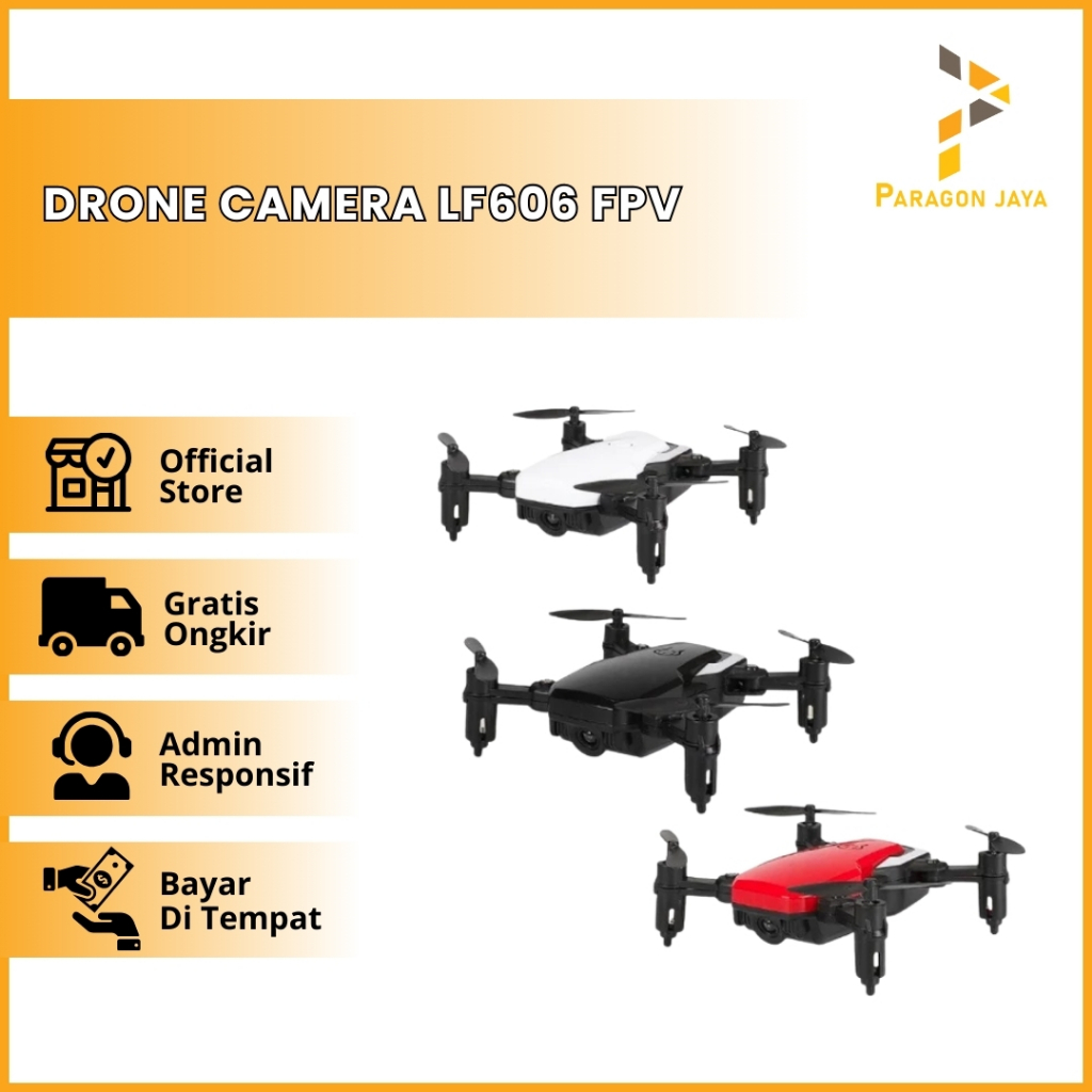 Jual Drone Camera LF606 FPV Quadcopter Foldable HD Altitude - Main Image