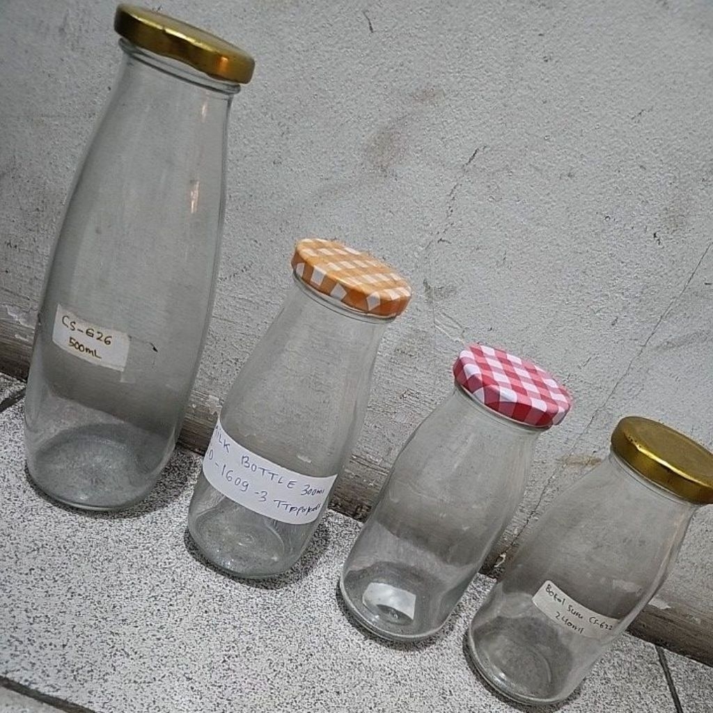 Jual botol susu kaca botol botol matcha botol kopi kombucha botol ...