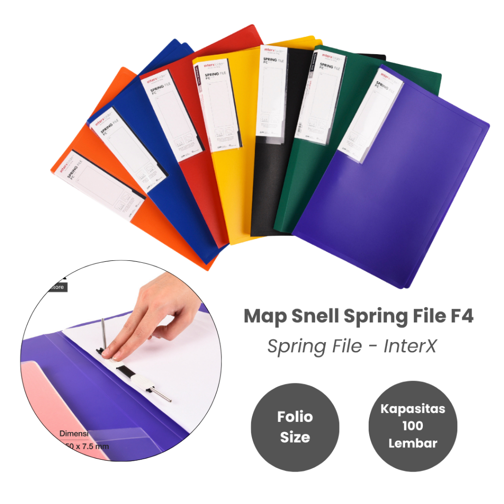 Jual INTERX Map Spring File Map Snel F4 Folio | Shopee Indonesia