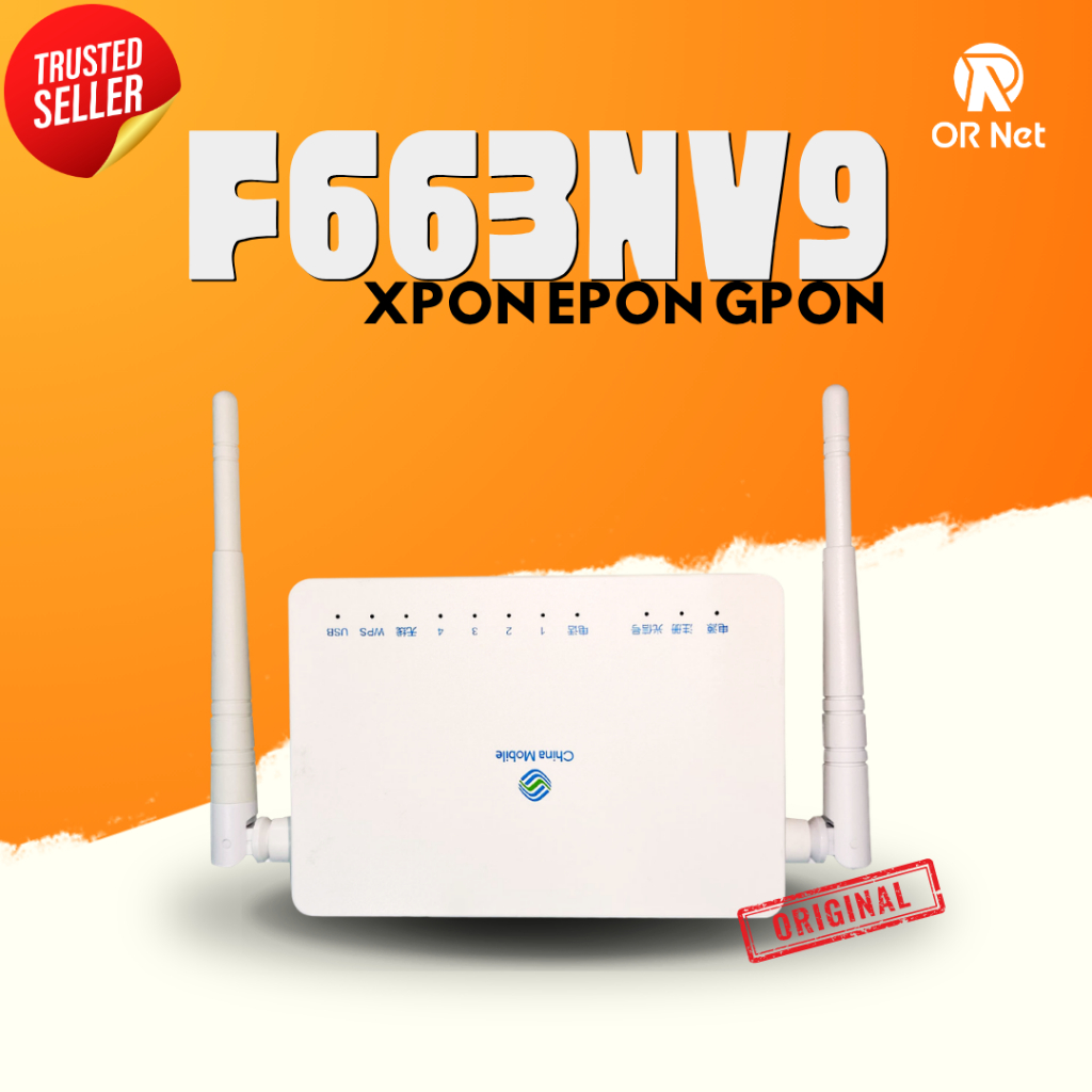 [Free Ongkir] Modem ZTE F663NV9 Ori Bukan Refurbished atau Renew XPON EPON GPON, modem router ont
