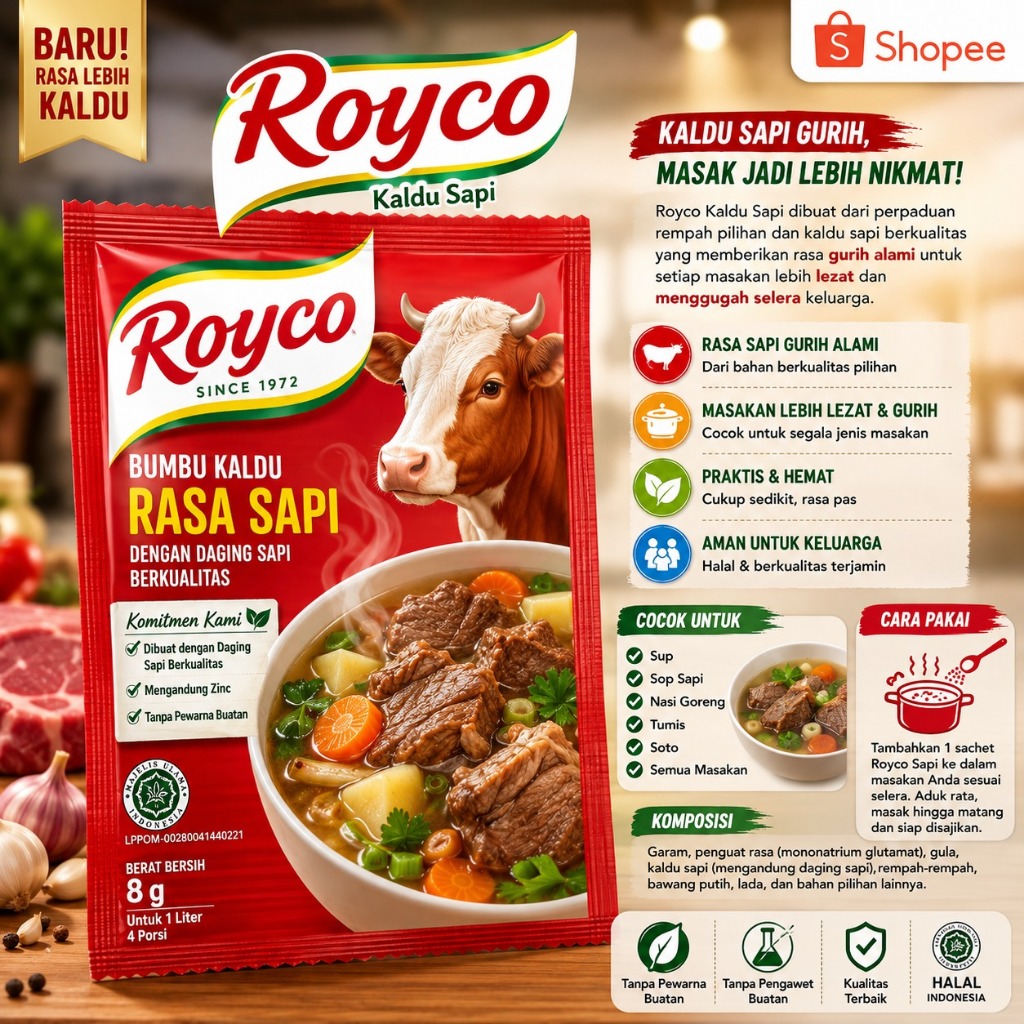 Jual Royco Sapi Terlengkap & Harga Terbaru Agustus 2026 | Shopee Indonesia