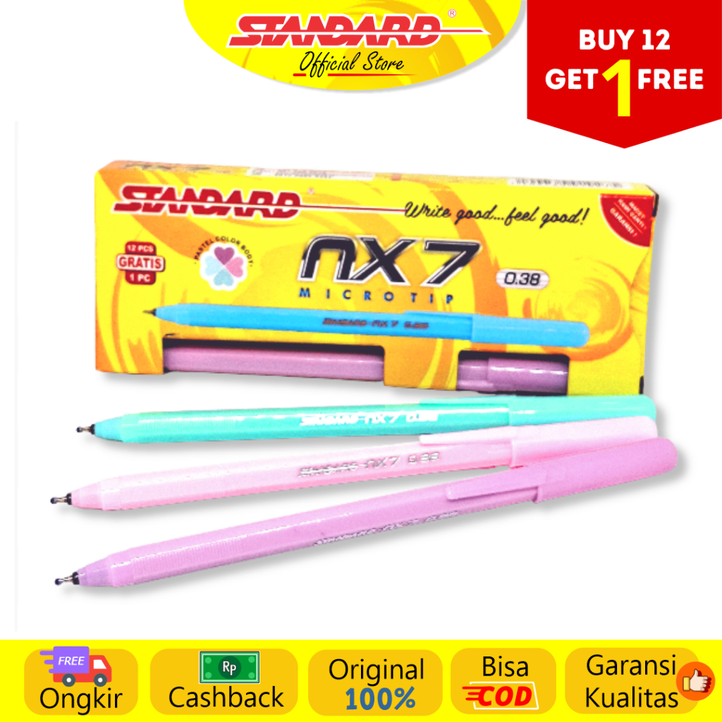 Standard - Pulpen NX 7 0.38 ( Alat Tulis / Pen / Ballpoint / Pena )