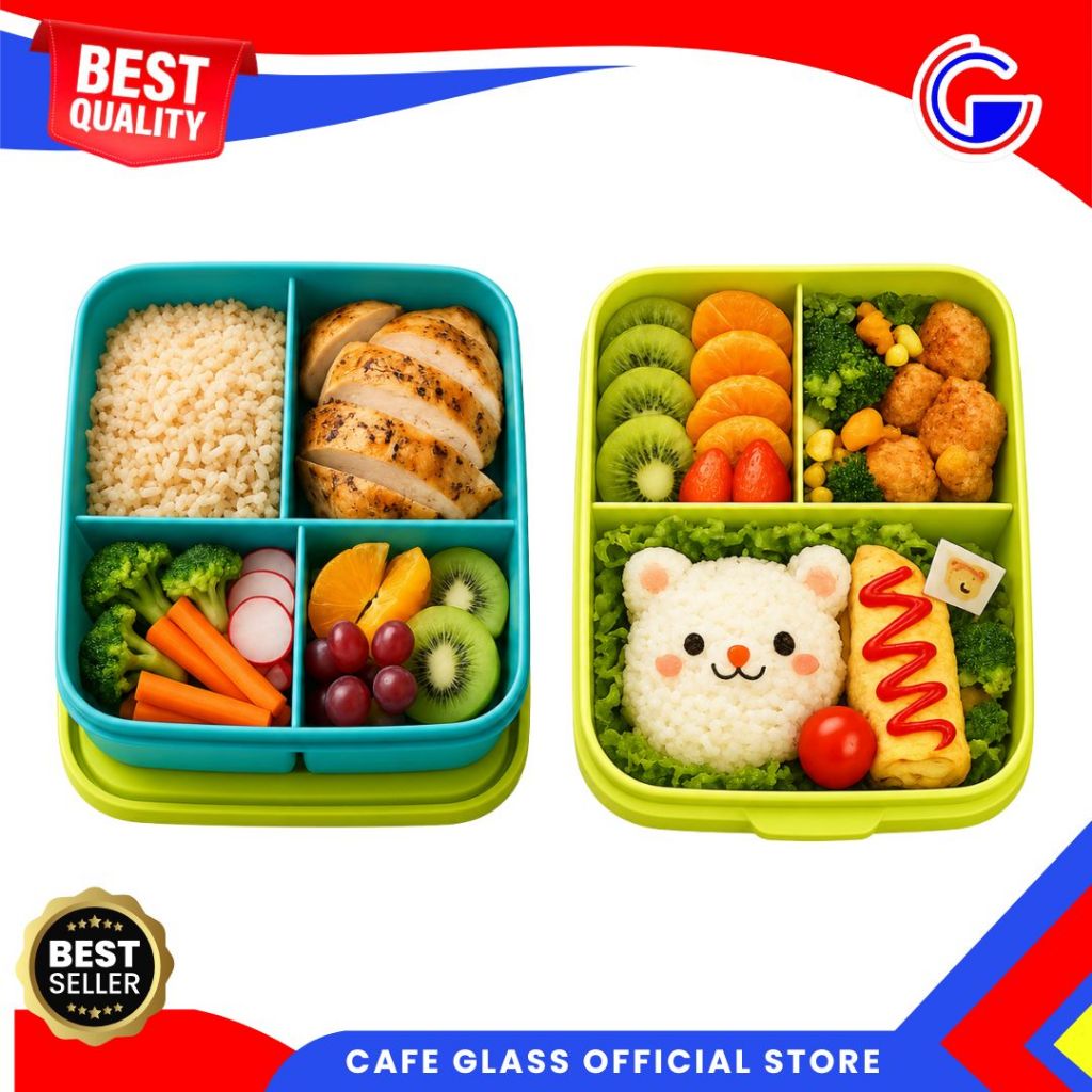 Lunch Box Lindy - LLB 157 LLB 158 Asvita Lindy Lunch Box/Sealware Sekat - Kotak Makan - Tempat Makan