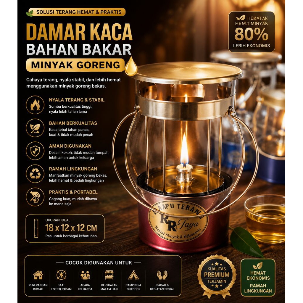 Jual (TERLARIS) Lampu damar minyak goreng/lampu minyak tanah/lampu ...