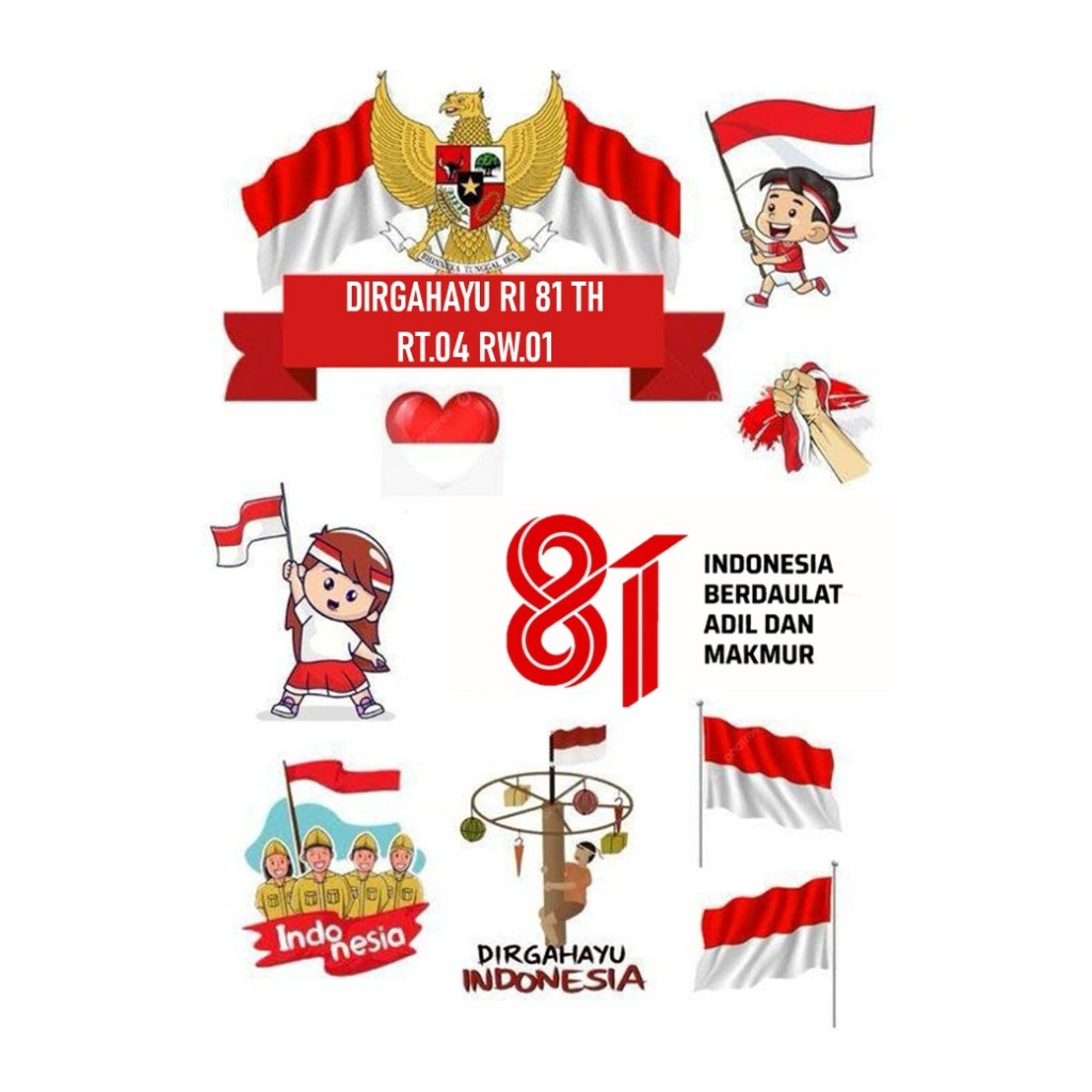 Jual Topper Merdeka Merah Putih Hiasan Tusuk Kue Dirgahayu HUT RI ...