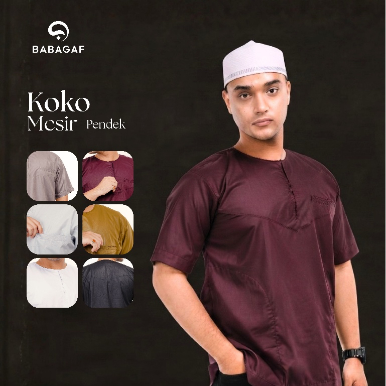 Babagaf Koko Mesir Lengan Pendek