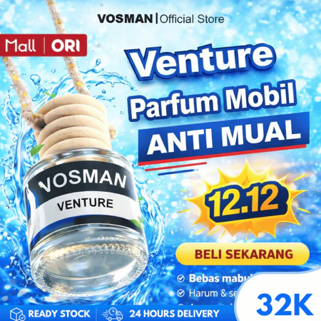 VOSMAN - Parfum Mobil Anti Mual dan Ruangan Mewah Aroma terapi - vosman parfum mobil