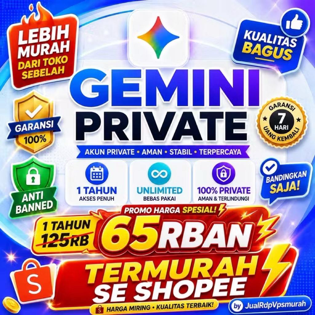 GEMINI AI PREMIUM - PRIVATE TERPERCAYA DAN FAST RESPON