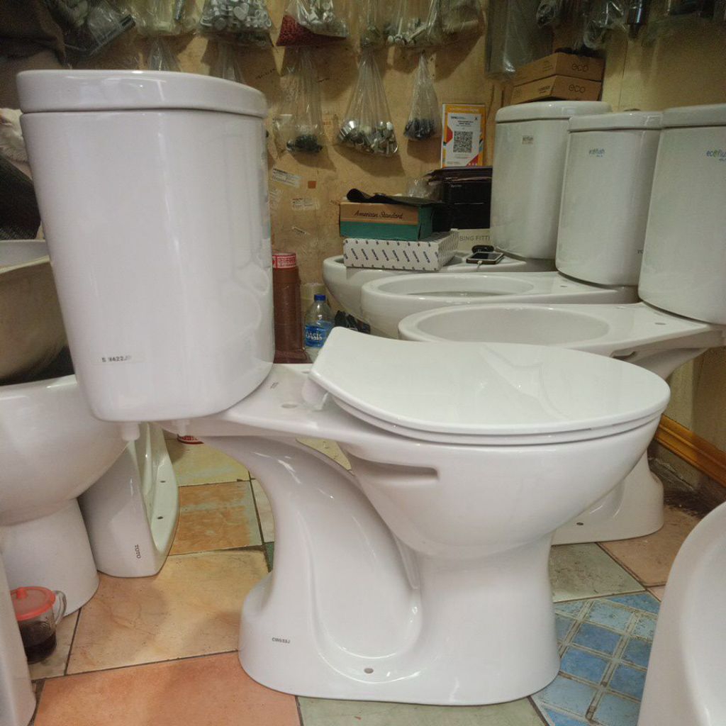 CLOSET DUDUK TOTO CW 633 J /SW422JP // WARNA PUTIH //KOMPLIT SET