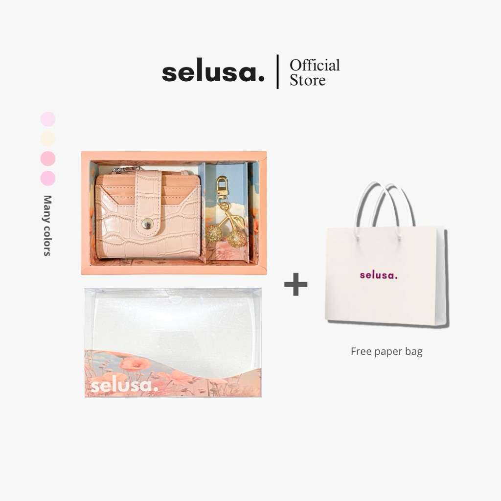 Jual SELUSA CHARMCHIC KEYCHAIN WITH WALLET GIFT BOX | Paket Hadiah ...