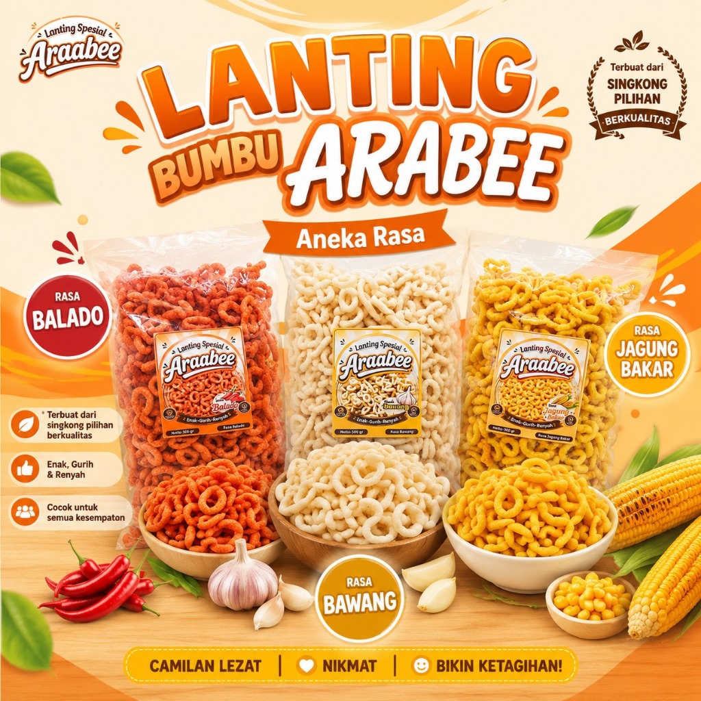 Jual Lanthing Lanting Bawang Khas Kebumen 500g Snack Kripik Bahan ...