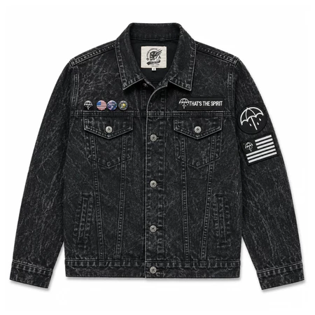 RK002 GALFINC Jaket Jeans Pria Denim - Black