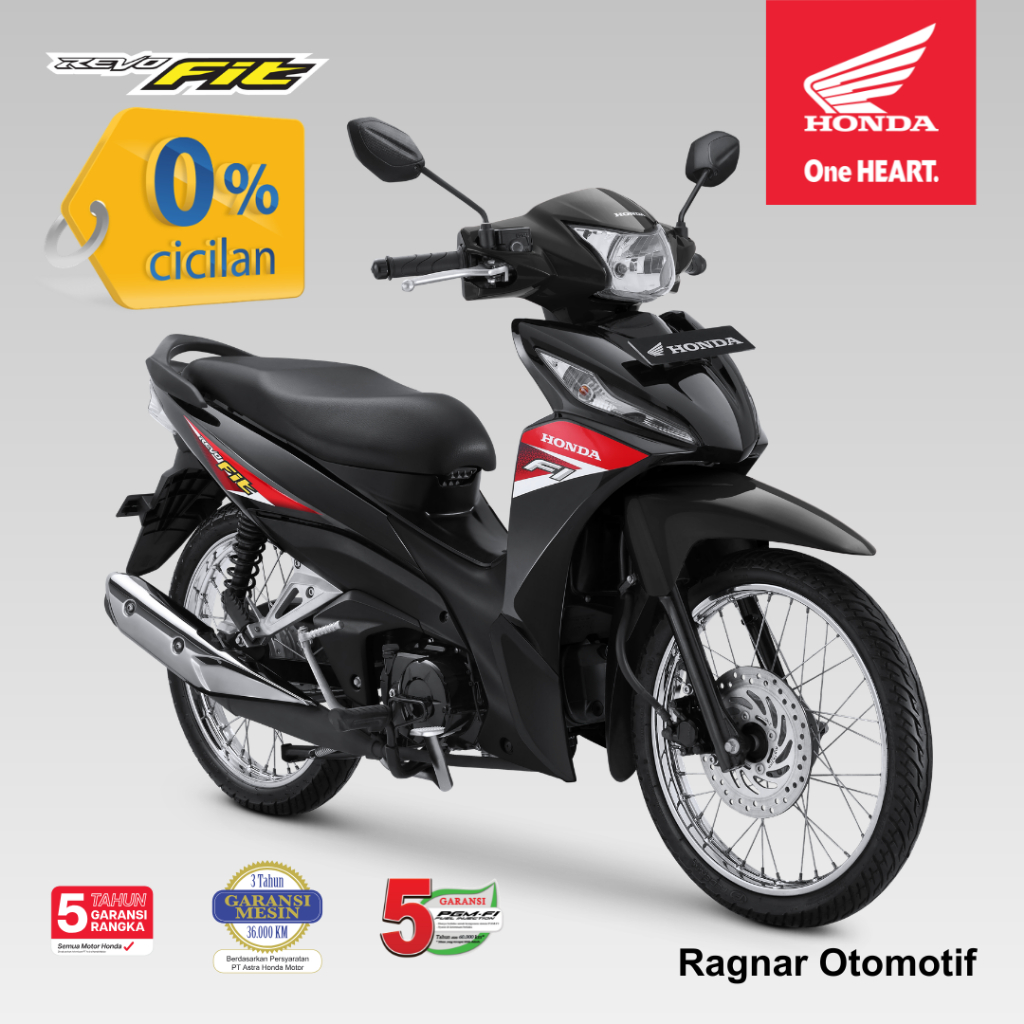 Sepeda Motor Honda Revo Baru New Asli Original Bergaransi Resmi 100%