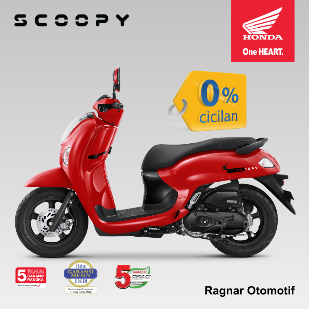 Sepeda Motor Honda Scoopy Baru New Asli Original Bergaransi Resmi 100%