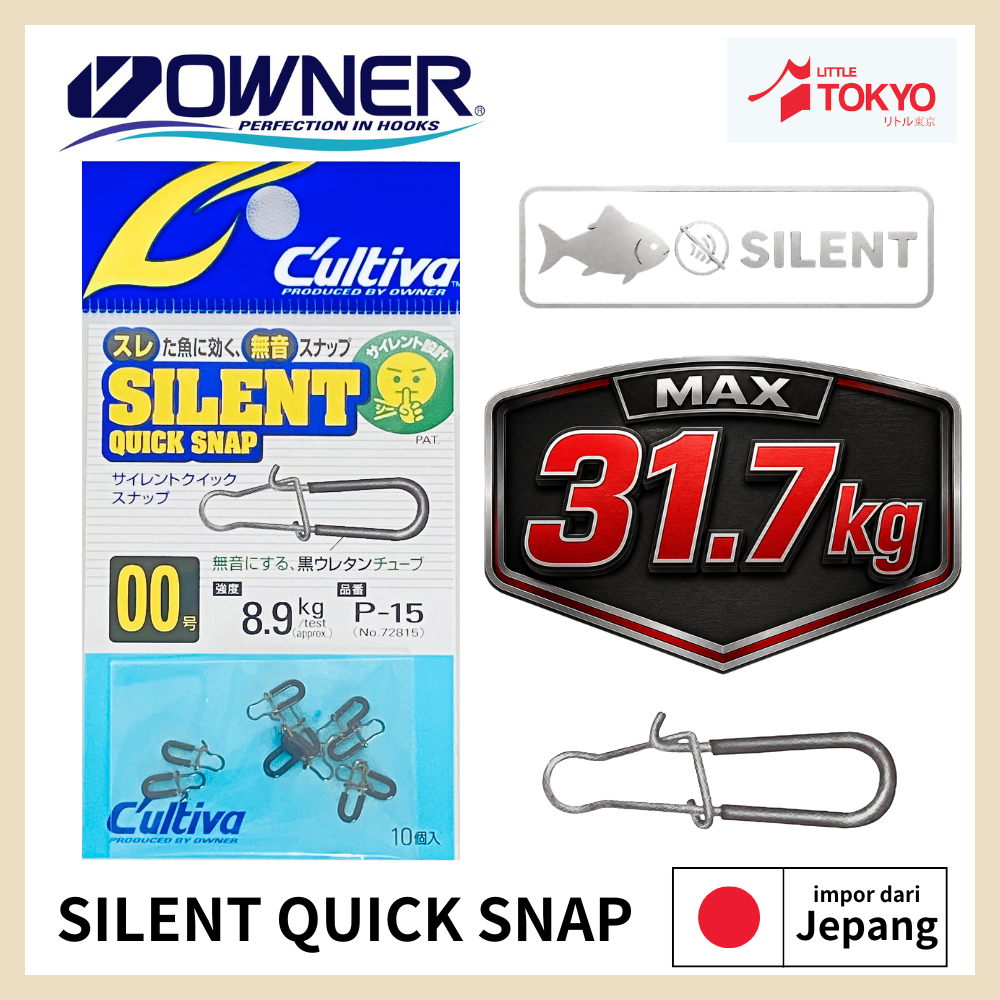 OWNER Cultiva Silent Quick Snap Original Japan Bahan Berkualitas Super Kuat