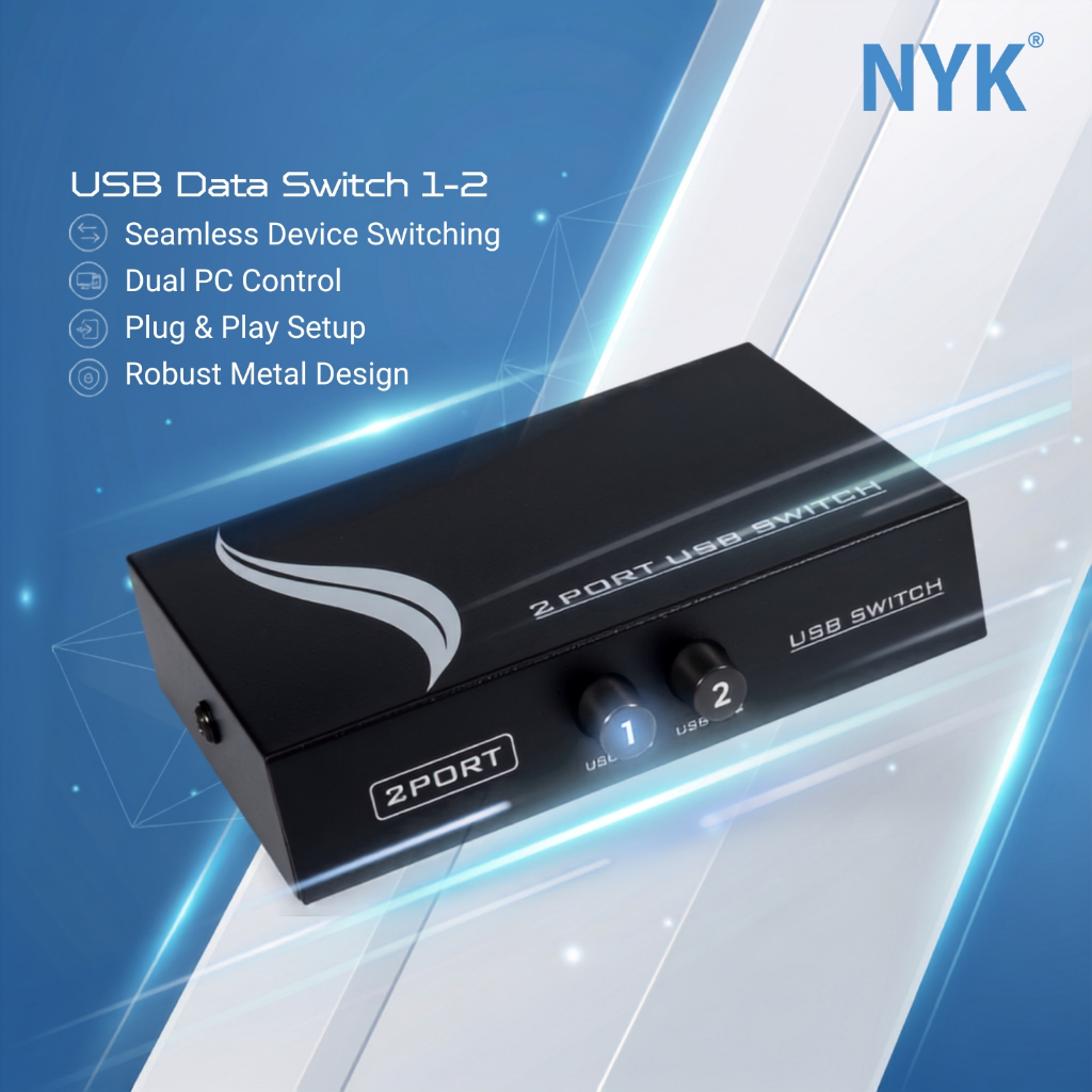 NYK USB HUB V2.0 Data Switch Printer 1-2 port COD HUB bergaransi Docking Station Data transfer Mobile phone macbook android iphone ipad tab MHL (2)