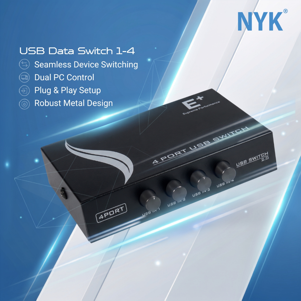 NYK USB HUB V2.0 Data Switch Printer 1-4 port COD HUB bergaransi Docking Station Data transfer Mobile phone macbook android iphone ipad tab MHL (3)