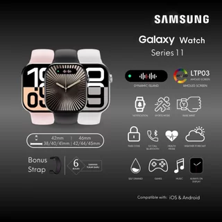 SAMSUNG Smartwatch S11 Pro Max Original with 1.85"HD - Custom Wallpaper - Bluetooth Call - Sport Mode & Health Monitoring - Tahan Air IP68 GPS NFC Waterproof Bluetooth Call Smartwatch wanita pria Monitor Monitor Detak Jantung Android IOS