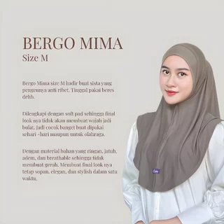 AIDA - Bergo Instan Rayon Mima Bergo Olahraga Non Pet Bahan Kaos Rayon Size M
