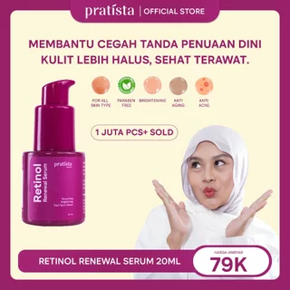 Pratista - Retinol Renewal Serum 20ml | Serum Mencerahkan Dan Anti Aging | Mencegah Penuaan Dini