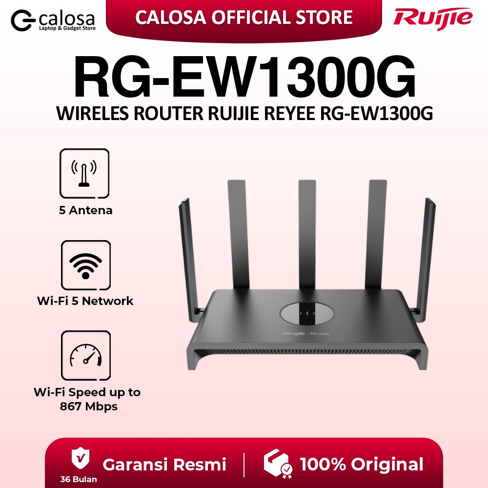Jual Wireless Router Ruijie Reyee RG-EW1300G 1300Mbps Gigabit Band ...