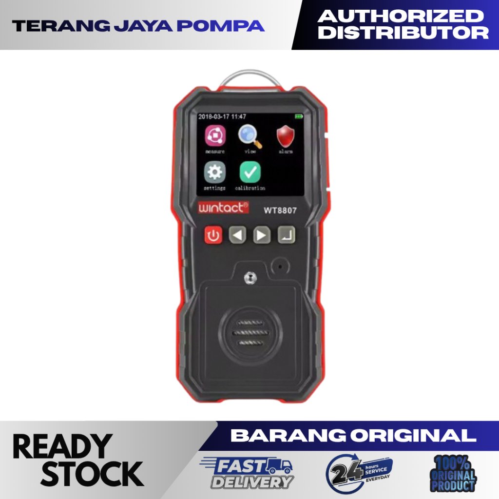 Jual WINTACT WT8807 Alat Detector Gas Portable CH4 CO2 H2S Multi Gas ...