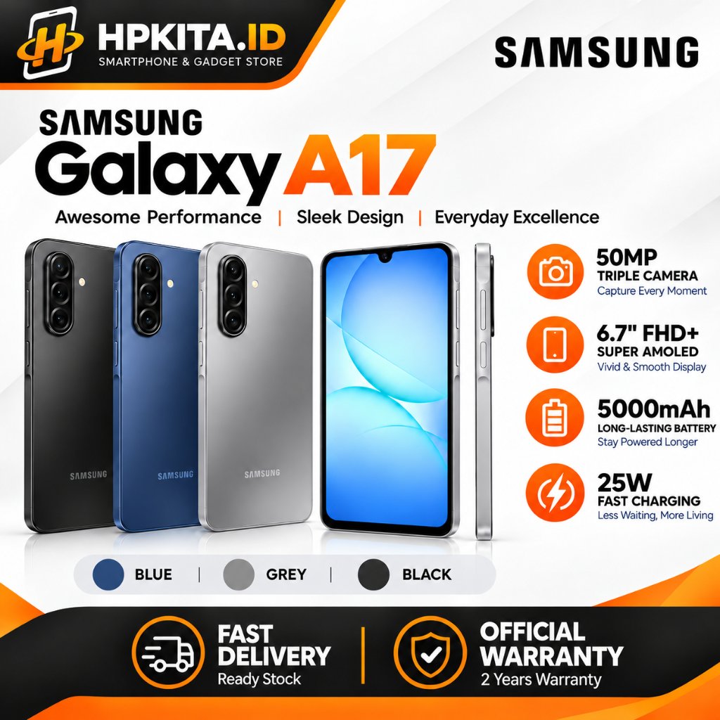 Jual Samsung Galaxy A17 5G 8GB/256GB | Kamera 50MP OIS | Exynos 1330 ...