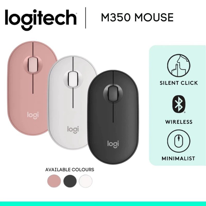 Jual Logitech Pebble 2 M350 Slim Compact Bluetooth Wireless Mouse With ...
