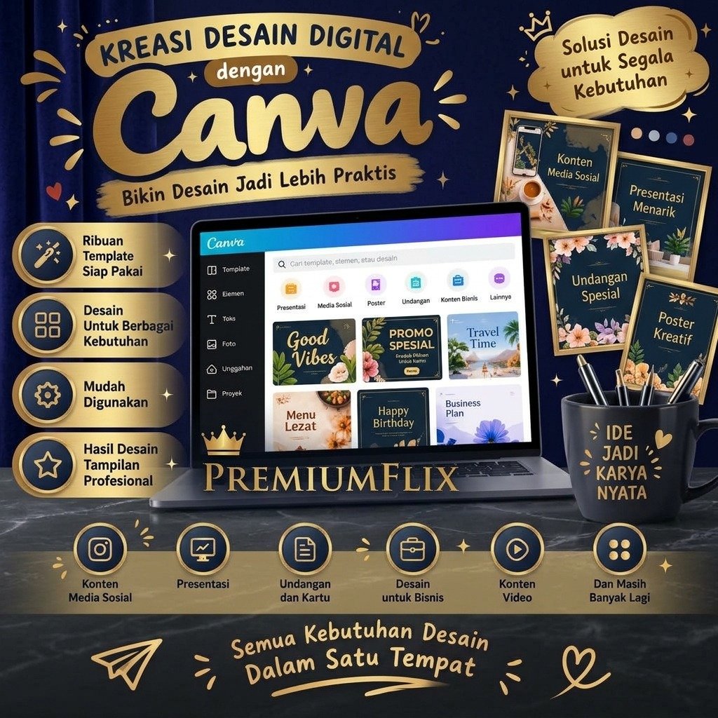 Jual [CNVCNV] 572.000++ TEMPLATE CANVA DESIGN BROSUR UNTUK USAHA ...