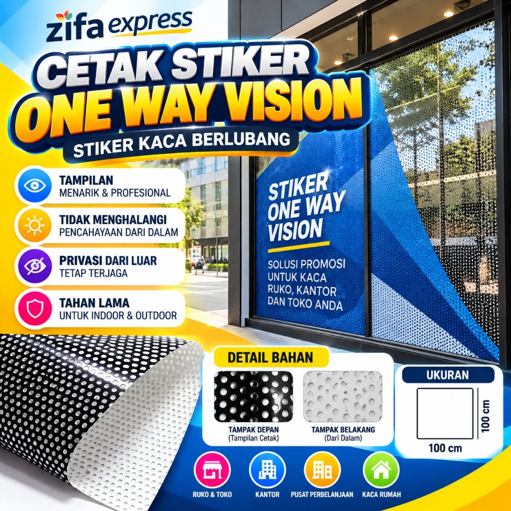 Jual Sticker One Way Terlengkap & Harga Terbaru Oktober 2026 | Shopee ...