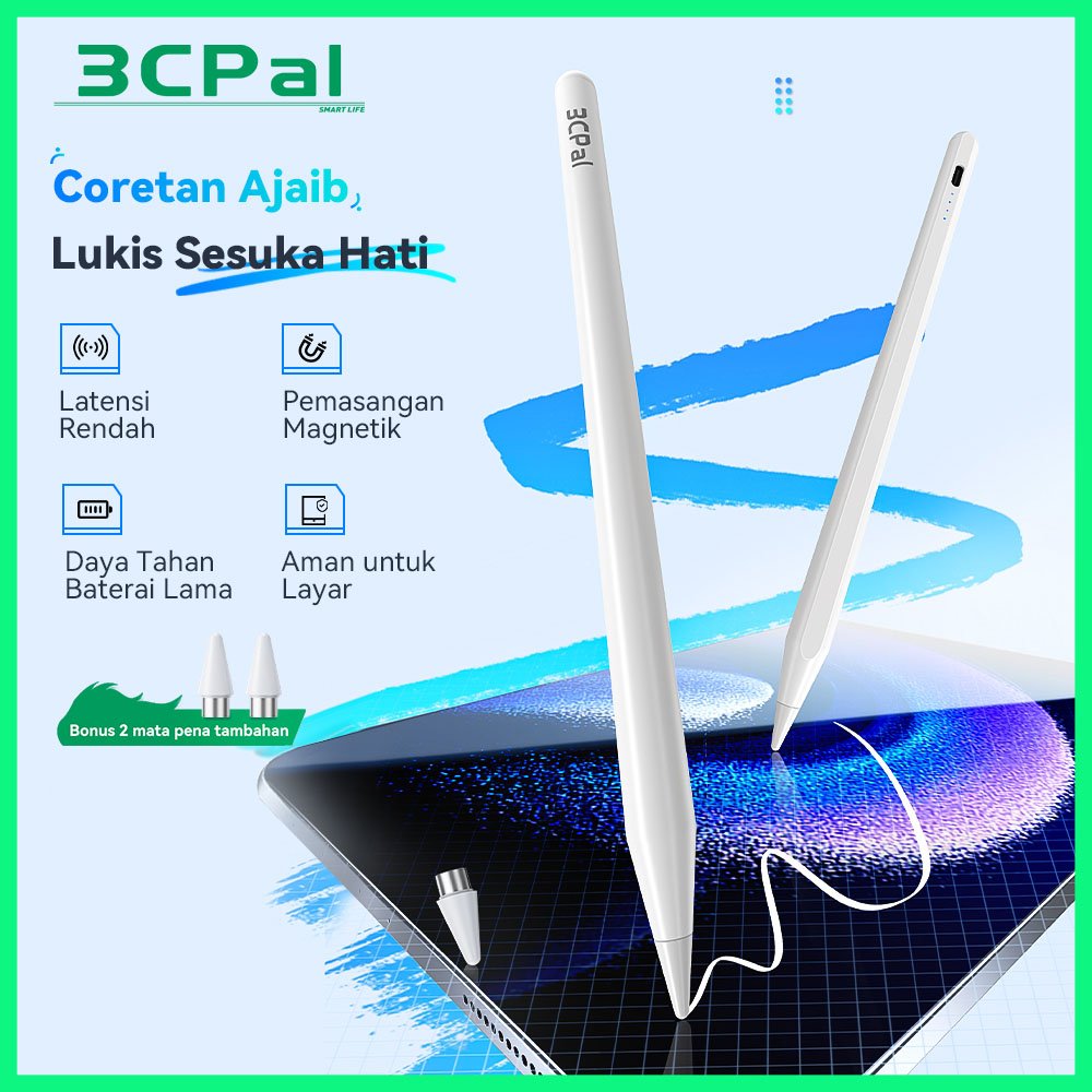 Jual 3CPal Stylus Pen Universal Android Magnetic - Pena Kapasitif untuk ...