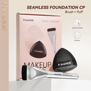 MAANGE Kuas Alas Bedak + Bedak Set Alat Rias Krim Masker Wajah Serbaguna Yang Lembut 52099