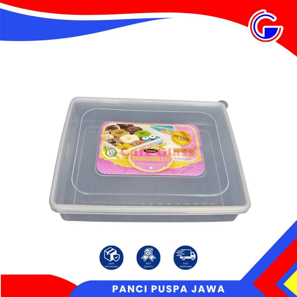 Tempat Donat Dan Kue Kering Besar I Tempat Makanan Kedap Udara I Sealware Plastik Donatello I Swk-001