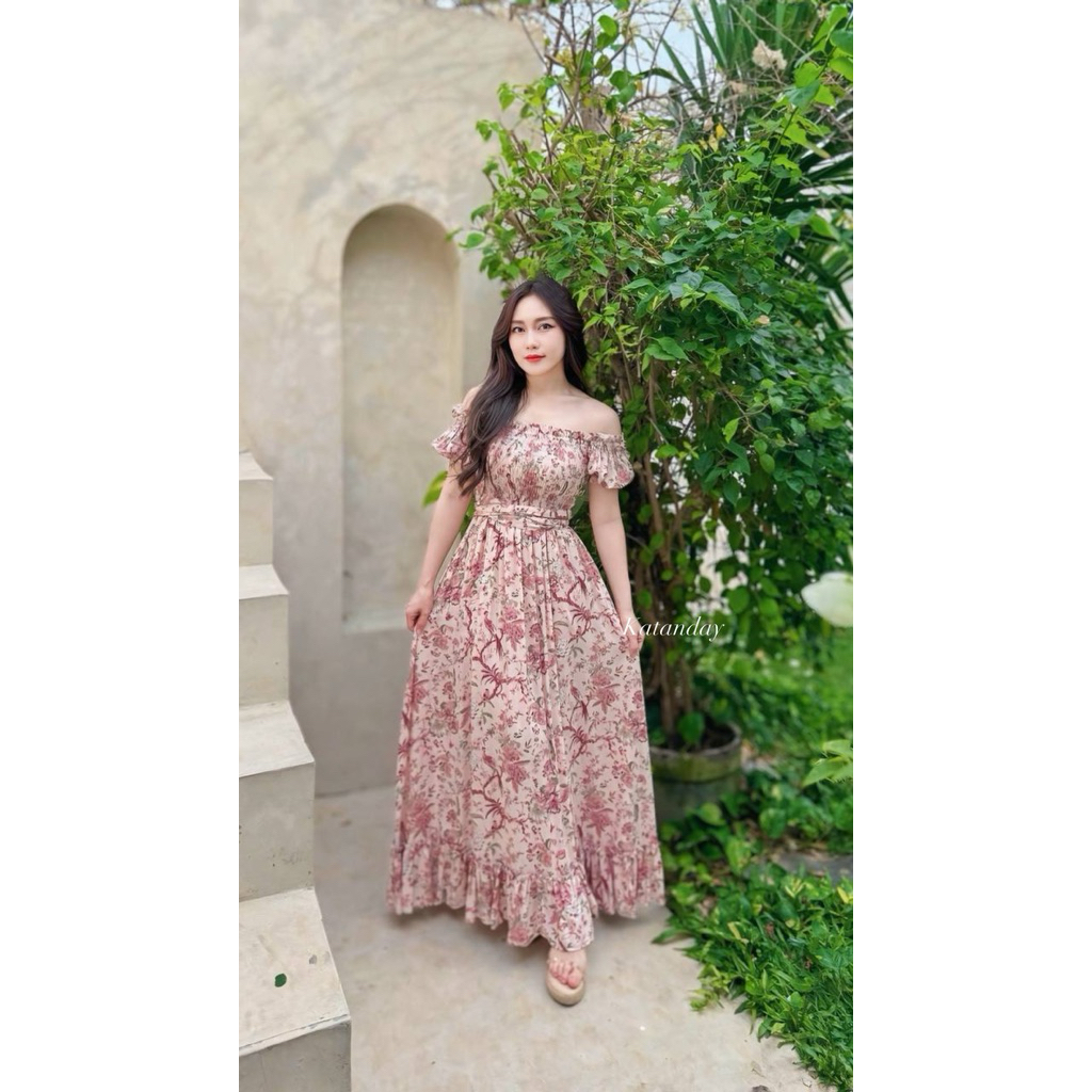 beach dress shopee Jual KatanBali Daisy Dress, Wear, Pantai Wanita SUN 6/8 BRIDESMAIDS Bateau Floor-Length Mesh Formal Color:Cloud