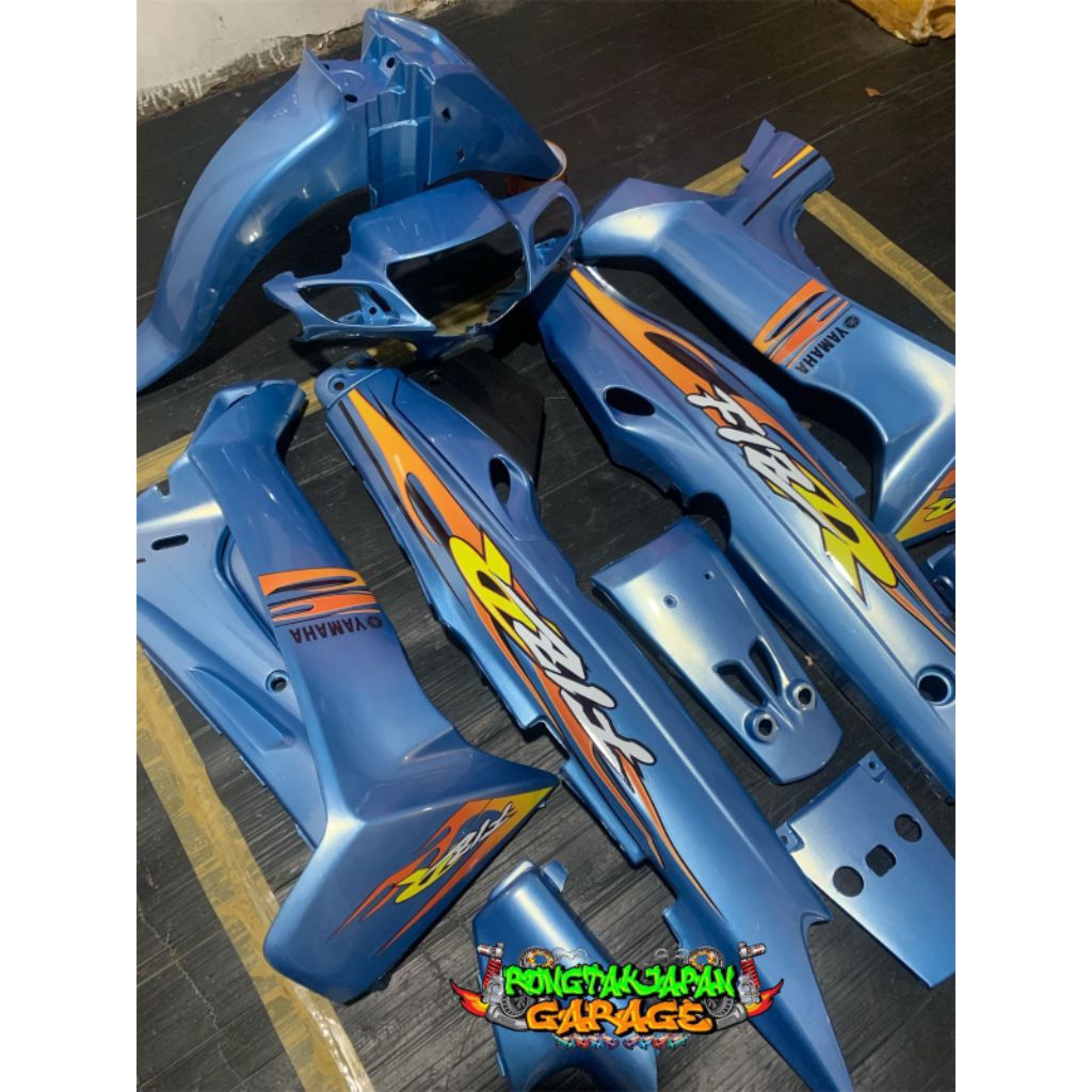 Jual Full Set Bodi Halus Fiz r Biru Dolpin Set Striping Custom Cover ...