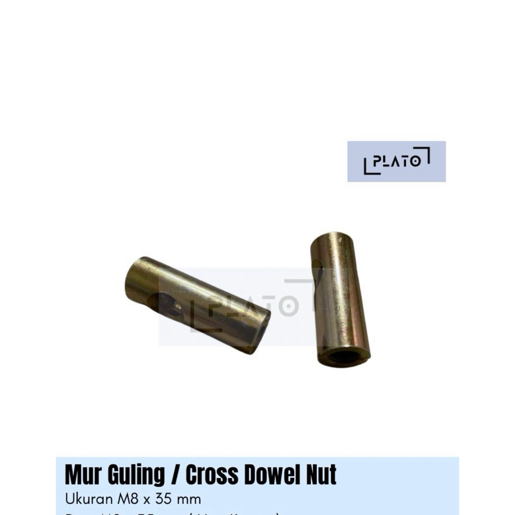 Jual Mur Guling / Cross Dowel Nut / Barrel Nut / Mur Palu / Mur Palang ...