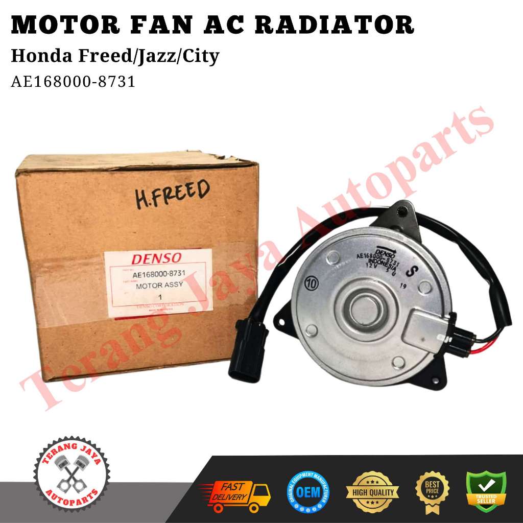 Jual Motor Fan AC Radiator Denso Honda Freed, City, Jazz, CRV AE168000 ...