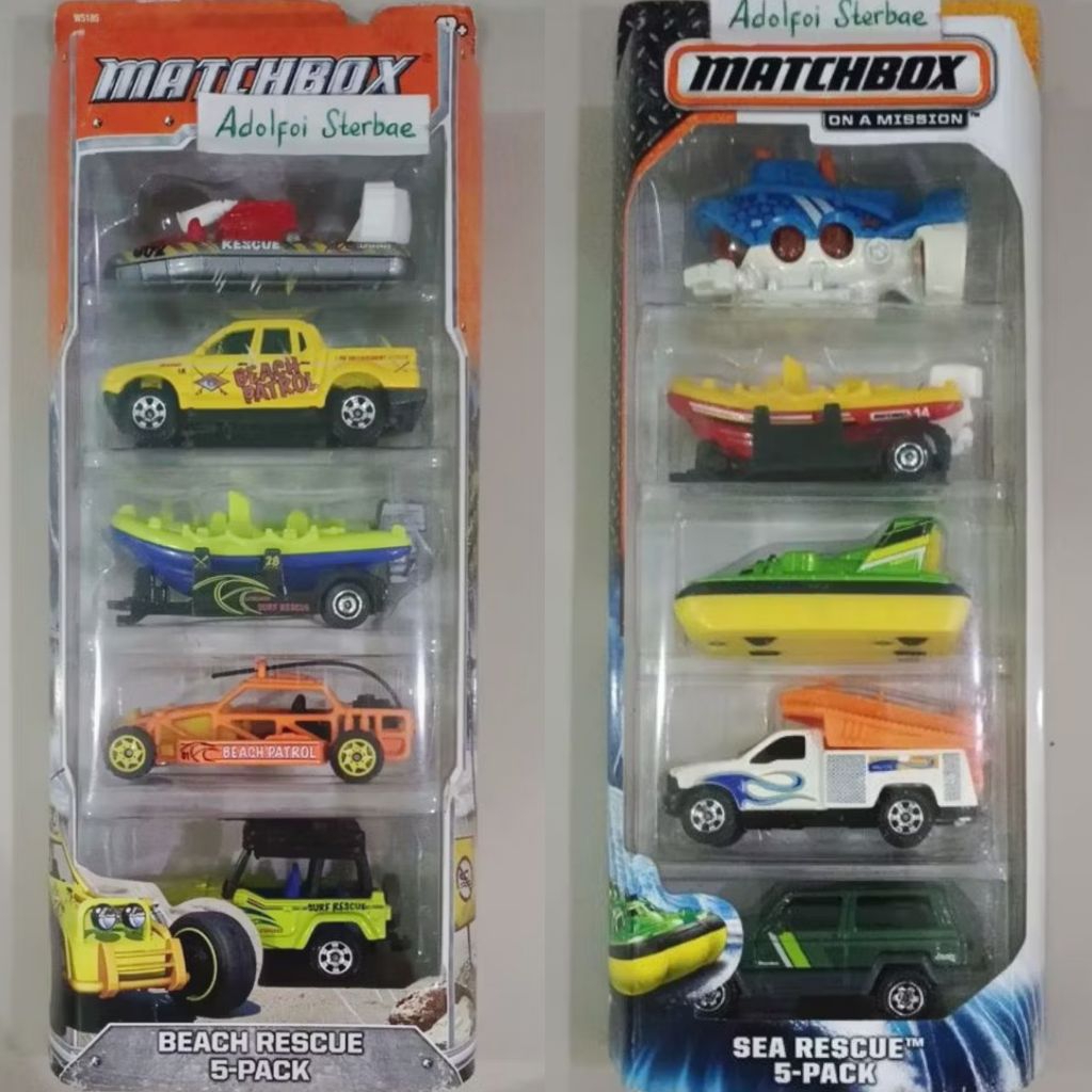 Jual matchbox gift pack gp isi 5 beach sea rescue 5 pack deep diver ...
