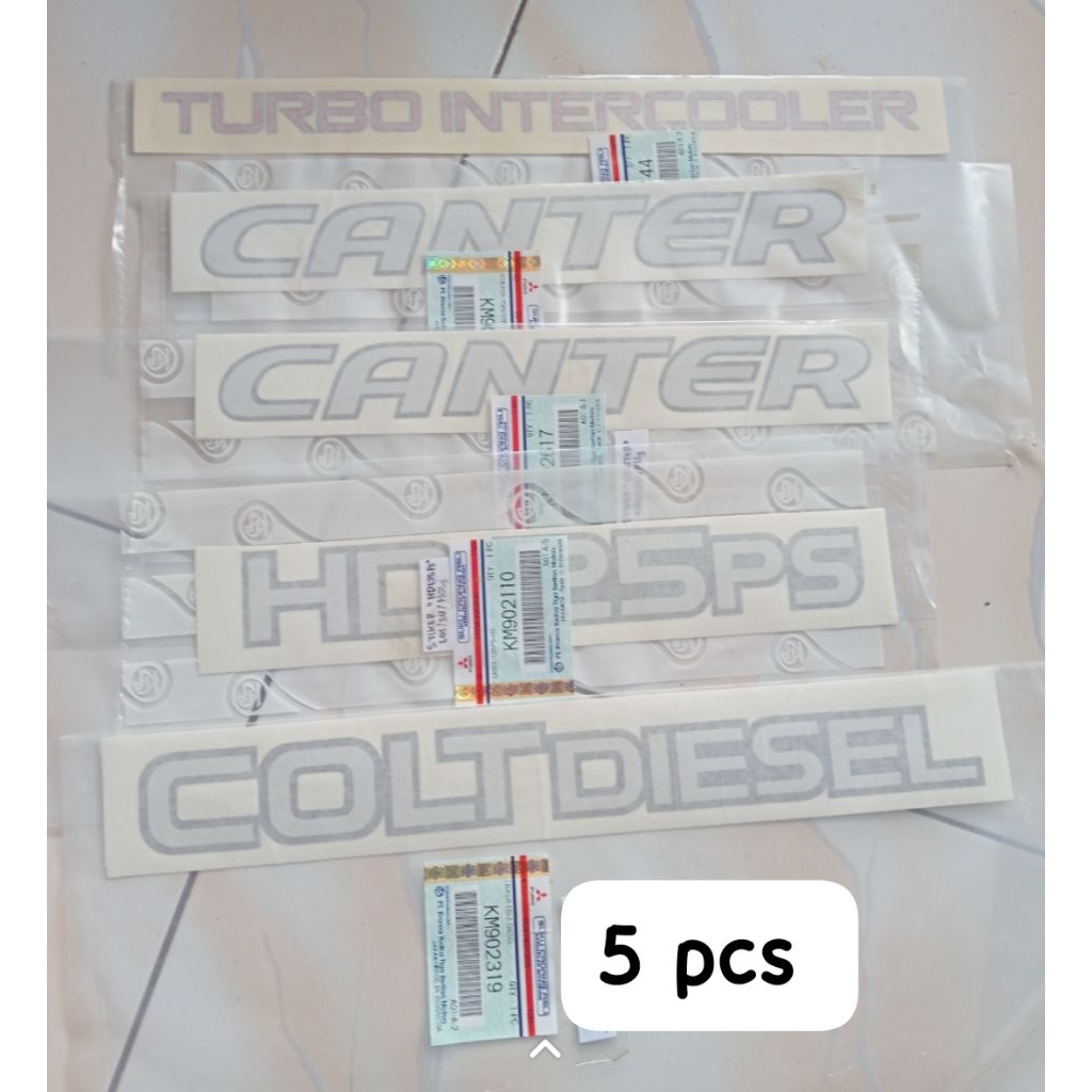 Jual Stiker set colt diesel canter 125 HD original ktb asli | Shopee ...