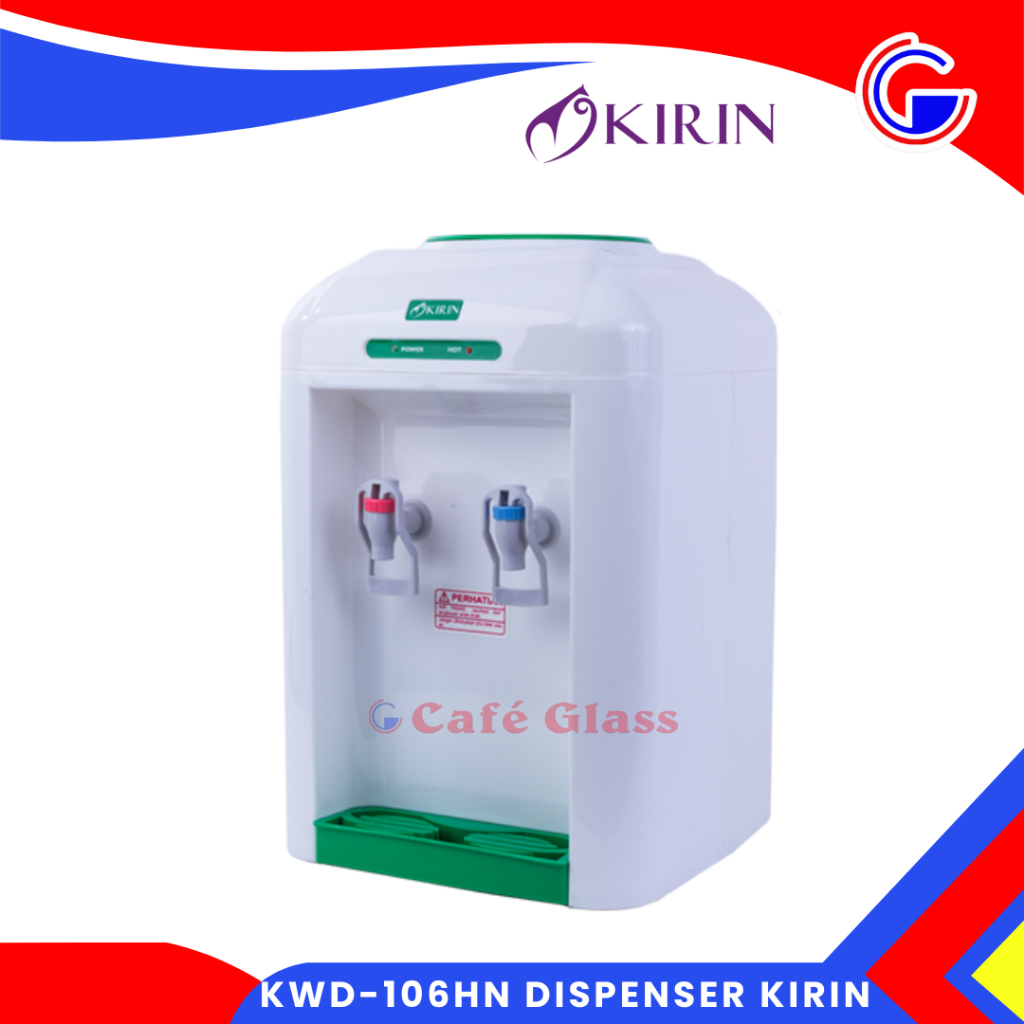 Kirin Dispenser Air Meja Kwd-106Hn I Dispenser Normal Dan Panas I Galon Atas Hemat Listrik