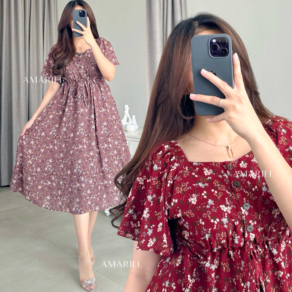 Amariel Niah Dress Daster Nyaman Bumil Busui Friendly