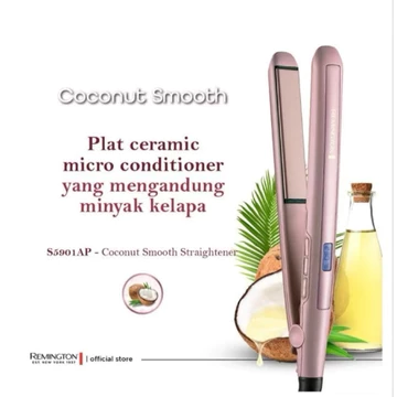 Remington Coconut Smooth Catok Pelurus Rambut 2 IN 1