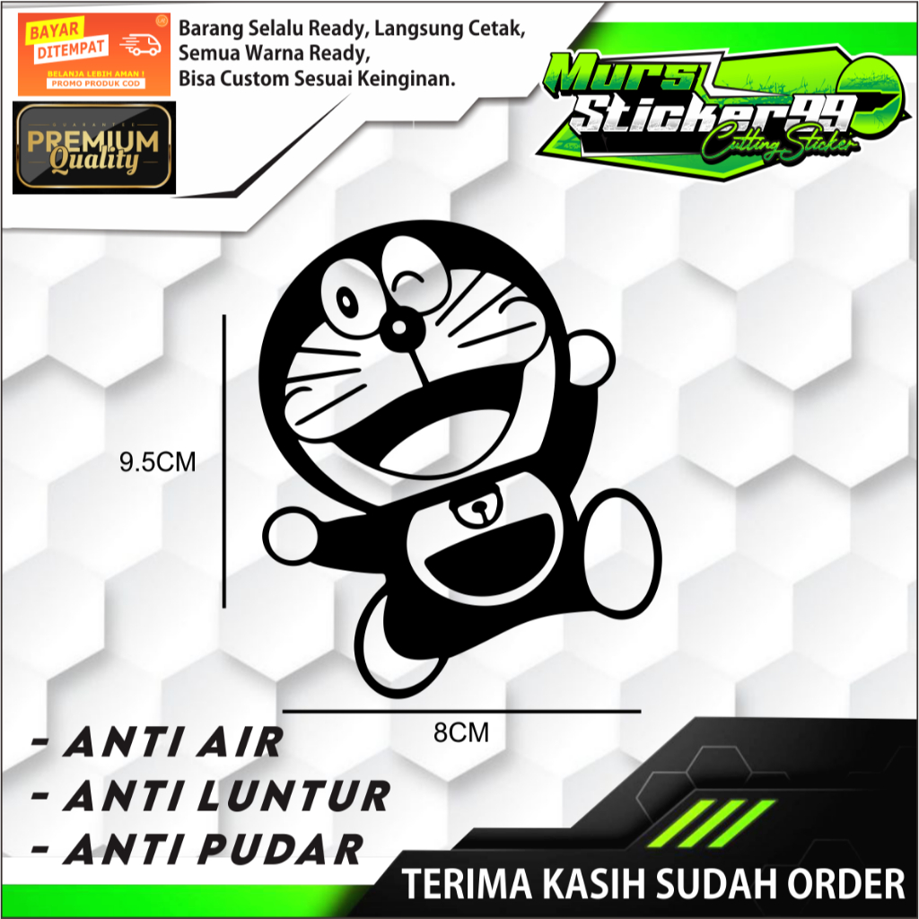 Jual Sticker DORAEMON SENANG Cocok Untuk Motor , Mobil Dan Lain Lain ...
