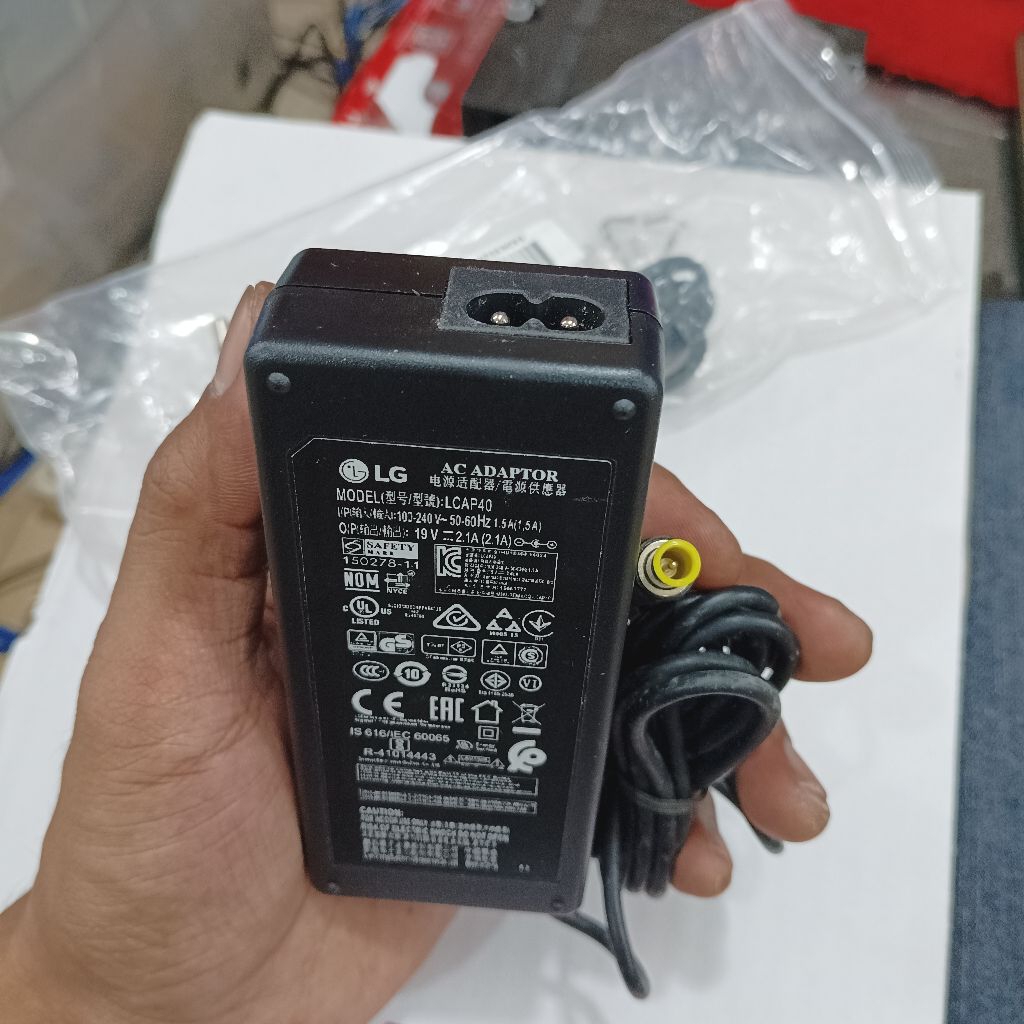 Jual AC ADAPTOR LG TV ADAPTOR ADAPTER ORI LG MODEL LCAP40 INPUT 100 ...