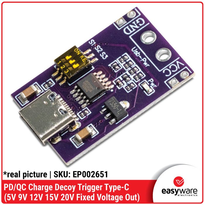 Jual PD/QC Charge Decoy Trigger Type C USB Module Pemicu Tegangan 5V 9V ...