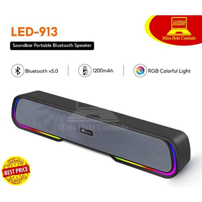 Jual Speaker Portable Wireless Bluetooth Kisonli LED913 Led-913 Stereo ...