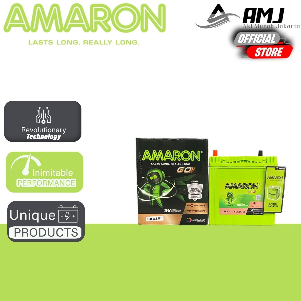 Amaron GO Aki Mobil Calya / Sigra 38B20L / NS40ZL Aki Kering - 35Ah
