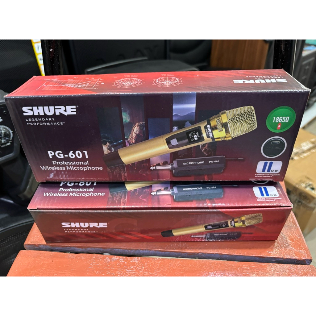 Jual Mic Wireless PG-601 / Mic Shure Tanpa Kabel PG-A1 Microphone Tanpa ...